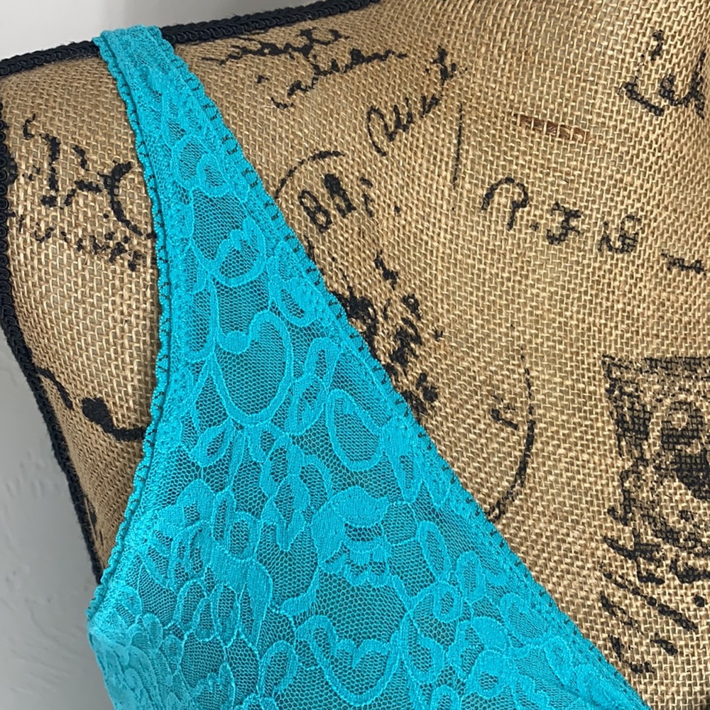 Victoria’s Secret “The Lacie” Aqua Nightie - Picture 4 of 12